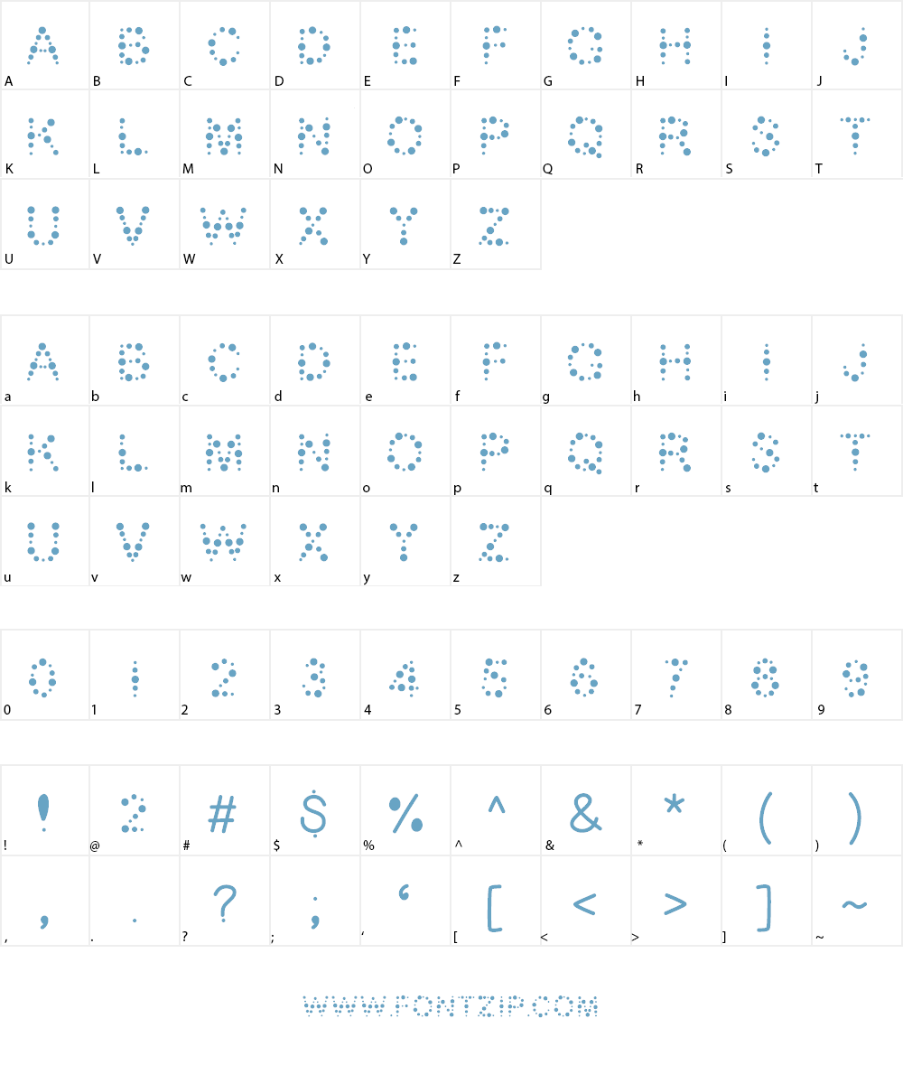 Bubble Bath Font Character